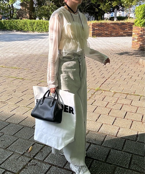 リブ×チュールドッキングビスチェ（ベスト）｜y/m by misato（イムバイミサト）