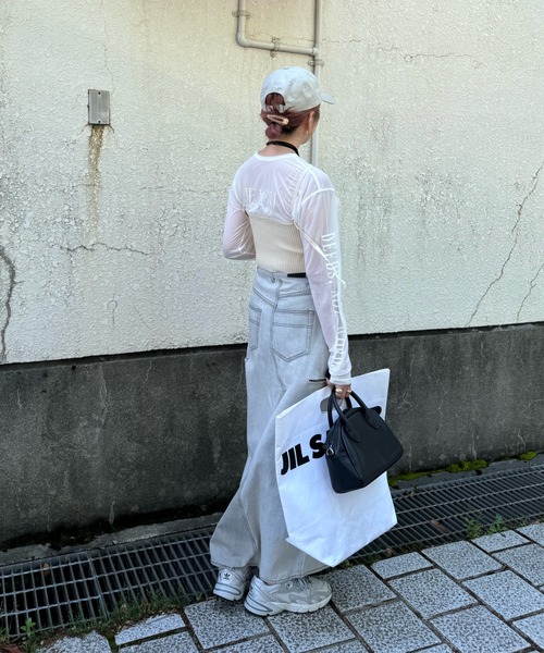 リブ×チュールドッキングビスチェ（ベスト）｜y/m by misato（イムバイミサト）