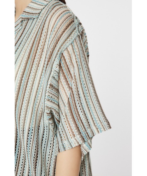 Rodeo Crowns(ロデオクラウンズ)の「マルチストライプレースシャツ(シャツ/ブラウス・レディース・オレンジ系その他/ブルー系その他/レッド系その他・MEDIUM/LARGE)」の9枚目の写真