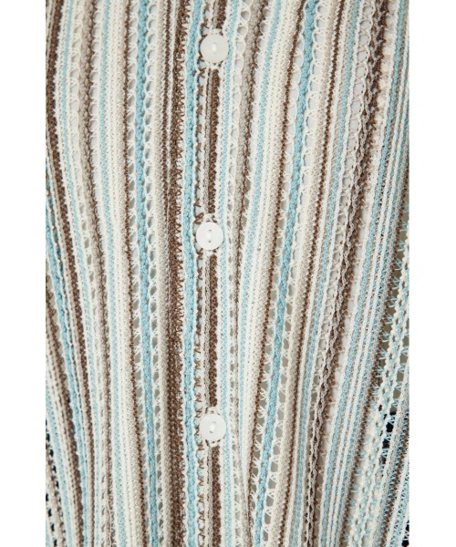 Rodeo Crowns(ロデオクラウンズ)の「マルチストライプレースシャツ(シャツ/ブラウス・レディース・オレンジ系その他/ブルー系その他/レッド系その他・MEDIUM/LARGE)」の10枚目の写真