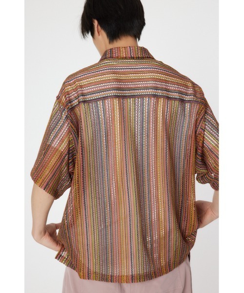 Rodeo Crowns(ロデオクラウンズ)の「マルチストライプレースシャツ(シャツ/ブラウス・レディース・オレンジ系その他/ブルー系その他/レッド系その他・MEDIUM/LARGE)」の18枚目の写真