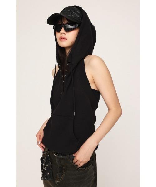 新品未使用タグ付き☆SLY　BACK OPEN HOODIE セール】BACK OPEN HOODIE バック オープン フーディ（パーカー