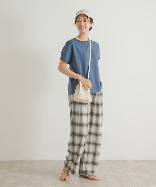 URBAN RESEARCH DOORS(アーバンリサーチドアーズ)の「『UR TECH ひやサラクール』バックポイントタックプルオーバー(Tシャツ/カットソー・レディース・オフホワイト/ブルー/ブラック/オレンジ・MEDIUM)」の22枚目の写真