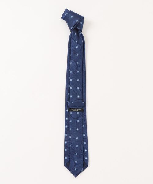 CROWDED CLOSET（クラウデッドクローゼット）の「シャドーペイズリー花小紋柄ネクタイ（ネクタイ・メンズ・ピンク/ブルー/ネイビー・FREE）」の4枚目の写真