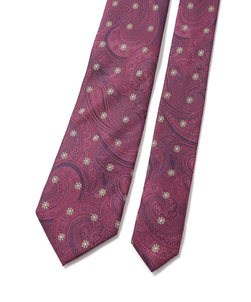 CROWDED CLOSET（クラウデッドクローゼット）の「シャドーペイズリー花小紋柄ネクタイ（ネクタイ・メンズ・ピンク/ブルー/ネイビー・FREE）」の6枚目の写真