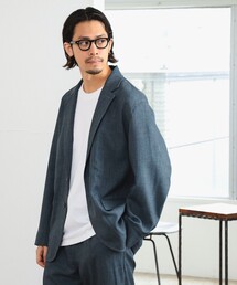 UNIVERSAL OVERALL | UNIVERSAL OVERALL × CITY DWELLERS / 別注 LANATEC(R) シャークスキン ジャケット (セットアップ対応)(テーラードジャケット)