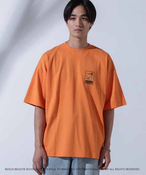 NANO universe(ナノユニバース)の「GOOD ROCK SPEED×Anti Soaked(R) 汗染み防止 「BEASTIE BOYS」① クルーネックビッグTシャツ(Tシャツ/カットソー・メンズ・オレンジ・M/L/S)」の11枚目の写真