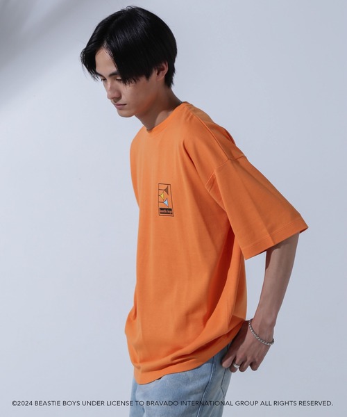 NANO universe(ナノユニバース)の「GOOD ROCK SPEED×Anti Soaked(R) 汗染み防止 「BEASTIE BOYS」① クルーネックビッグTシャツ(Tシャツ/カットソー・メンズ・オレンジ・M/L/S)」の9枚目の写真