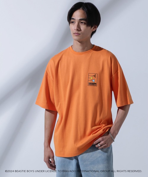 NANO universe(ナノユニバース)の「GOOD ROCK SPEED×Anti Soaked(R) 汗染み防止 「BEASTIE BOYS」① クルーネックビッグTシャツ(Tシャツ/カットソー・メンズ・オレンジ・M/L/S)」の10枚目の写真