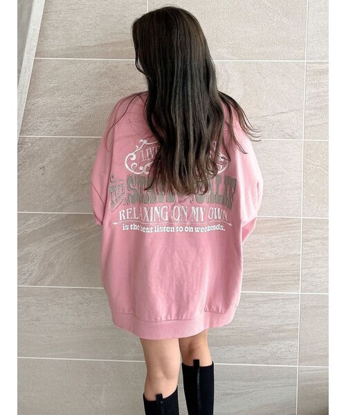 GYDA（ジェイダ）の「THE STATE OF CALIFドルマンスウェットトップス（スウェット・レディース・ネイビー/グレー/オフホワイト/ピンク・FREE）」の19枚目の写真