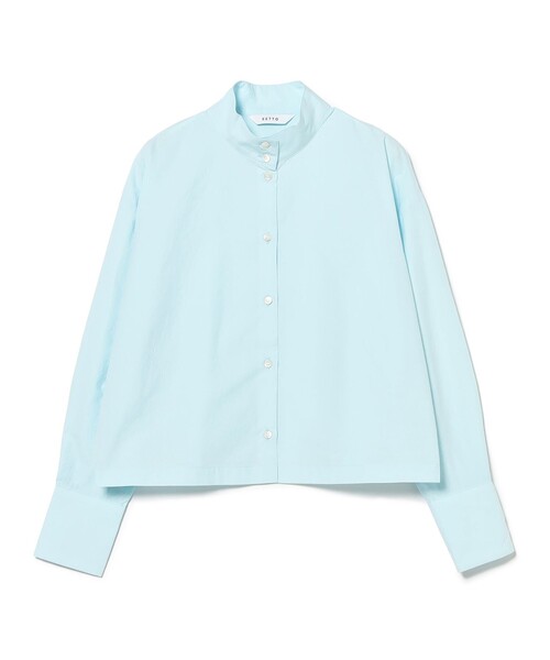 SETTO（セット）の「SETTO / OKKAKE SHIRT オッカケシャツ（シャツ/ブラウス・レディース・サックスブルー・ONE SIZE）」の2枚目の写真