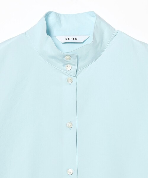 SETTO（セット）の「SETTO / OKKAKE SHIRT オッカケシャツ（シャツ/ブラウス・レディース・サックスブルー・ONE SIZE）」の3枚目の写真
