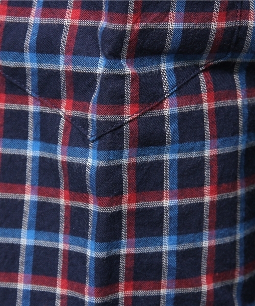 URBAN RESEARCH（アーバンリサーチ）の「UR PeruvianPima微起毛チェックシャツ（シャツ/ブラウス・メンズ・ホワイト系その他/ブルー系その他/ネイビー・MEDIUM/LARGE）」の14枚目の写真