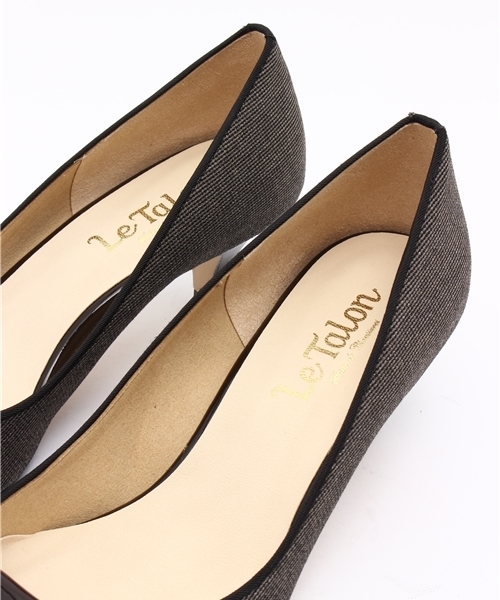 LE TALON(ルタロン)の「5CMポインテッドプレートパンプス◆(パンプス・レディース・ブラック/チャコールグレー・37.5/37/36.5/35.5/36)」の7枚目の写真