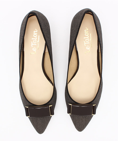 LE TALON(ルタロン)の「5CMポインテッドプレートパンプス◆(パンプス・レディース・ブラック/チャコールグレー・37.5/37/36.5/35.5/36)」の9枚目の写真