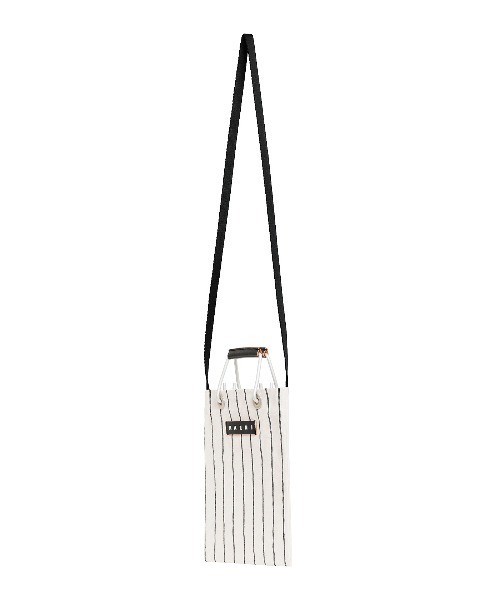 MARNI MARKET(マルニマーケット)の「コットンストライプミニショルダー(ショルダーバッグ・レディース・アンティックホワイト・FREE)」の3枚目の写真