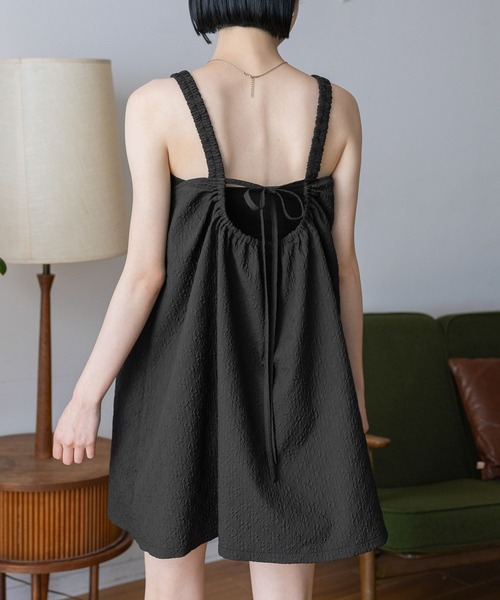 3.3 Field Trip (3.3フィールドトリップ)の「3.3 Field Trip/バックリボンワンピース(ワンピース・レディース・ホワイト/ブラック・FREE)」の1枚目の写真