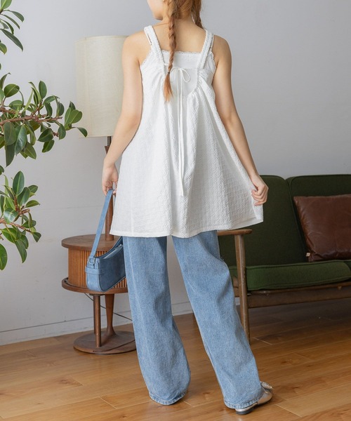 3.3 Field Trip (3.3フィールドトリップ)の「3.3 Field Trip/バックリボンワンピース(ワンピース・レディース・ホワイト/ブラック・FREE)」の8枚目の写真