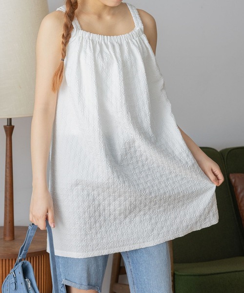 3.3 Field Trip (3.3フィールドトリップ)の「3.3 Field Trip/バックリボンワンピース(ワンピース・レディース・ホワイト/ブラック・FREE)」の7枚目の写真