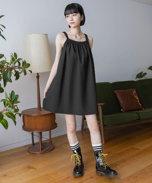 3.3 Field Trip (3.3フィールドトリップ)の「3.3 Field Trip/バックリボンワンピース(ワンピース・レディース・ホワイト/ブラック・FREE)」の4枚目の写真