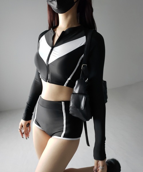 水着・ラッシュガード RASH GUARD HUGE SHIRTS インナーブラ付きラッシュガード 【11W11-12S】Exceed/ Rash