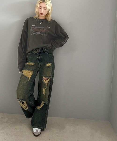 Java(ジャバ)の「《Javaジャバコラボ》トレンドのヴィンテージ感が魅力。レーシングカーデザインピグメントロンT(Tシャツ/カットソー・メンズ・チャコールグレー/オフホワイト/ピンク・LARGE/MEDIUM/SMALL/X-LARGE)」の7枚目の写真