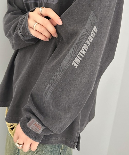 Java(ジャバ)の「《Javaジャバコラボ》トレンドのヴィンテージ感が魅力。レーシングカーデザインピグメントロンT(Tシャツ/カットソー・メンズ・チャコールグレー/オフホワイト/ピンク・LARGE/MEDIUM/SMALL/X-LARGE)」の11枚目の写真