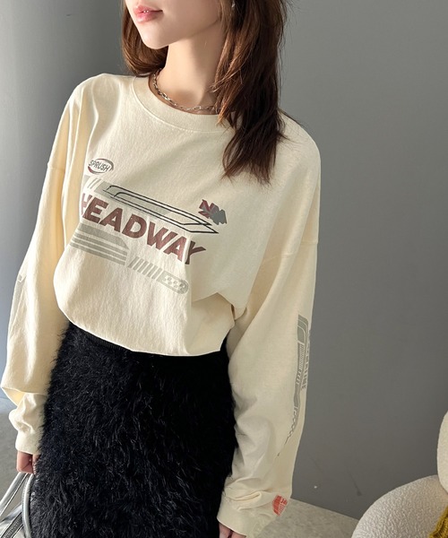 ムンガヨン着用☆ヴィンテージプリントピグメントTシャツ/RAIVE セール】《Javaジャバコラボ》トレンドのヴィンテージ感が魅力