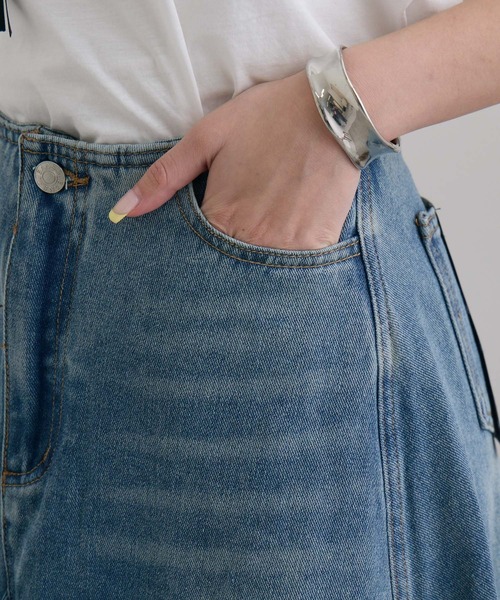 TRANOI（トラノイ）の「TRANOI. デニムロングスカート（デニム