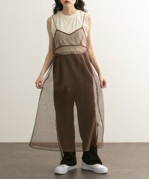 KBF | シアーチェックキャミワンピース(ワンピース)