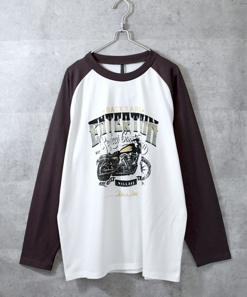 Ritzy（リッツィー）の「oversize raglan sleeve print long sleeve T-shirt/オーバーサイズ ラグランスリーブ プリント ロンT/リンガー プリント ロンT レディース メンズ（Tシャツ/カットソー・メンズ・ブラック系その他/レッド系その他2/ブラウン系その他2/ブラック系その他3/レッド/ブラウン/レッド系その他/レッド系その他3/ブラウン系その他3/ブラック/ブラウン系その他/ブラック系その他2・XL/M/L/S）」の20枚目の写真
