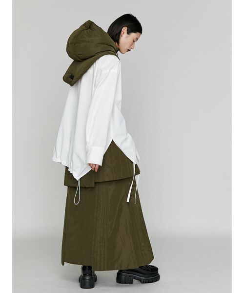 UN3D.（アンスリード）の「PADDED BALACLAVA / パテッドバラクラバ（ネックウォーマー/スヌード・レディース・ブラック/カーキ・FREE）」の11枚目の写真