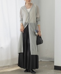 hunch（ハンチ）の「ラメシアーロングカーディガン（カーディガン/ボレロ）」