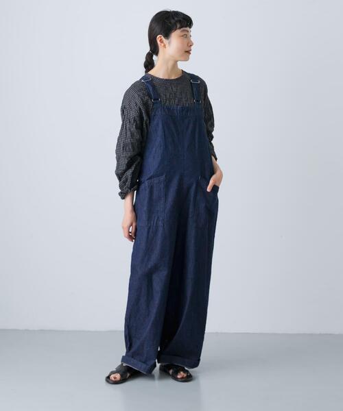 かぐれ バッククロスデニムサロペット かぐれ（カグレ）の「バッククロスデニムサロペット（サロペット
