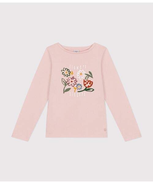 PETIT BATEAU（プチバトー）の「長袖Ｔシャツ（Tシャツ/カットソー・キッズ・ベージュ/ライトピンク/ライトグリーン・3YEAR/4YEAR/5YEAR）」の3枚目の写真