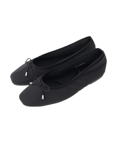 Green　Parks（グリーンパークス）の「RUPIS. パプバレエシューズ（バレエシューズ・レディース・シルバー/ブラック・M/S/L/XS/XL）」の2枚目の写真