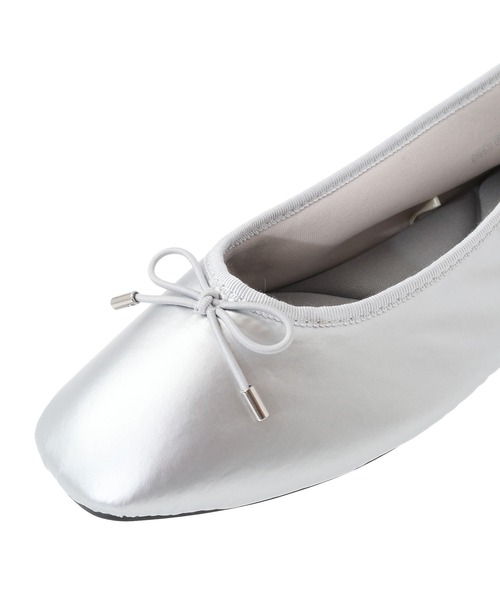 Green　Parks（グリーンパークス）の「RUPIS. パプバレエシューズ（バレエシューズ・レディース・シルバー/ブラック・M/S/L/XS/XL）」の9枚目の写真