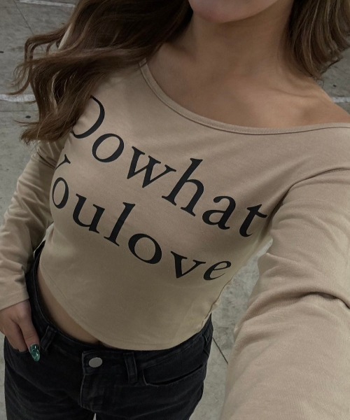 INTER FACTORY（インターファクトリー）の「樽井みか. - ワンショルダートップス made in INTERFACTORY（Tシャツ/カットソー・レディース・ホワイト/ベージュ/ブラック・FREE）」の15枚目の写真