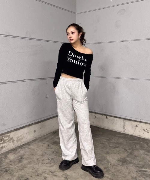 INTER FACTORY（インターファクトリー）の「樽井みか. - ワンショルダートップス made in INTERFACTORY（Tシャツ/カットソー・レディース・ホワイト/ベージュ/ブラック・FREE）」の19枚目の写真