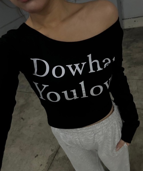 INTER FACTORY（インターファクトリー）の「樽井みか. - ワンショルダートップス made in INTERFACTORY（Tシャツ/カットソー・レディース・ホワイト/ベージュ/ブラック・FREE）」の20枚目の写真