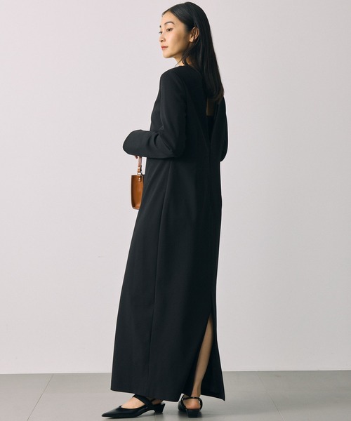 BABYLONE（バビロン）の「【柳橋唯さんコラボアイテム】バックシャンIラインワンピース（ワンピース・レディース・ブラック/ダークネイビー・36inch/38inch）」の13枚目の写真