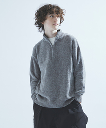 417 EDIFICE | モールニット ハーフジッププルオーバー(ニット/セーター)
