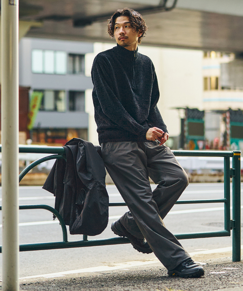 417 EDIFICE（フォーワンセブンエディフィス）の「モールニット ハーフジッププルオーバー（ニット/セーター・メンズ・ライトグレー/ブラック/ベージュ/ブルー/グリーン・MEDIUM/LARGE）」の14枚目の写真