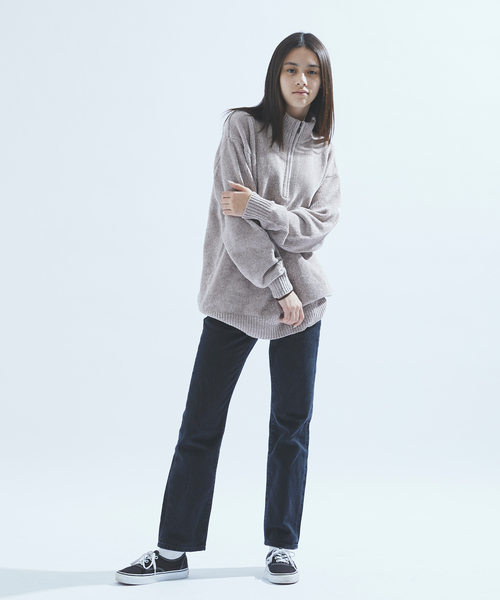 417 EDIFICE（フォーワンセブンエディフィス）の「モールニット ハーフジッププルオーバー（ニット/セーター・メンズ・ライトグレー/ブラック/ベージュ/ブルー/グリーン・MEDIUM/LARGE）」の16枚目の写真