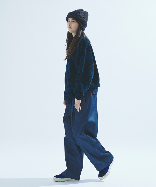 417 EDIFICE（フォーワンセブンエディフィス）の「モールニット ハーフジッププルオーバー（ニット/セーター・メンズ・ライトグレー/ブラック/ベージュ/ブルー/グリーン・MEDIUM/LARGE）」の10枚目の写真