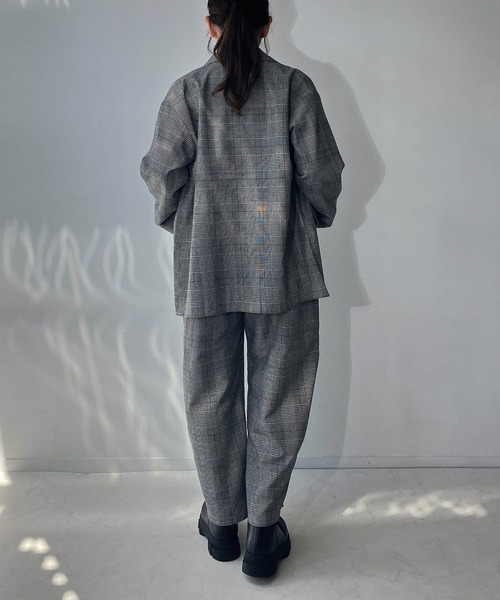 AS KNOW AS plus（アズノゥアズプラス）の「◇スラックスカーブパンツ　セットアップ可能（スラックス・レディース・ブラック/チャコールグレー/ブラウン系/グレー系・FREE）」の19枚目の写真