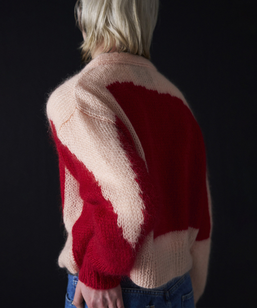 NOMA t.d.（ノーマティーディー）の「NOMA t.d. / ノーマティーディー ハンドニットモヘア混カーディガン（カーディガン/ボレロ・レディース・レッド・X-SMALL）」の7枚目の写真