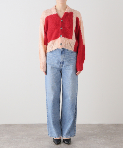 NOMA t.d.（ノーマティーディー）の「NOMA t.d. / ノーマティーディー ハンドニットモヘア混カーディガン（カーディガン/ボレロ・レディース・レッド・X-SMALL）」の9枚目の写真