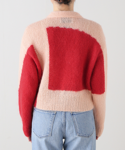 NOMA t.d.（ノーマティーディー）の「NOMA t.d. / ノーマティーディー ハンドニットモヘア混カーディガン（カーディガン/ボレロ・レディース・レッド・X-SMALL）」の12枚目の写真