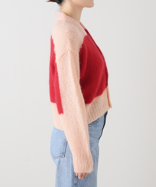 NOMA t.d.（ノーマティーディー）の「NOMA t.d. / ノーマティーディー ハンドニットモヘア混カーディガン（カーディガン/ボレロ・レディース・レッド・X-SMALL）」の13枚目の写真